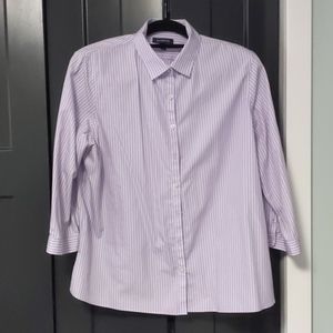Lands End 3/4 sleeve no iron supima shirt